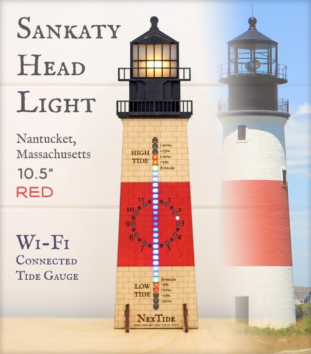 NexTide Lighthouse 10.5" Sankaty Red