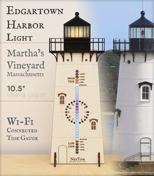 NexTide Lighthouse 10.5" Edgartown Harbor Light