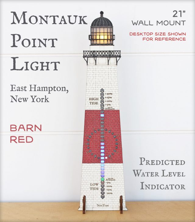 Montauk Point Light 21" Red Wall Mount